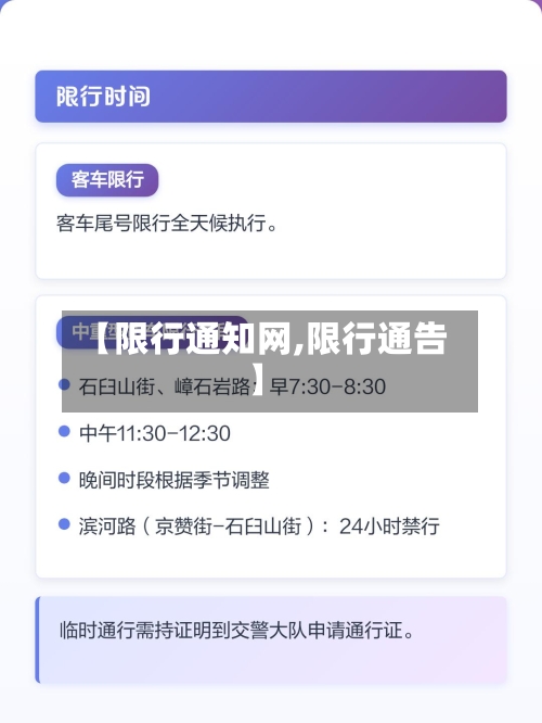 【限行通知网,限行通告】