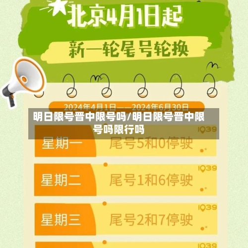 明日限号晋中限号吗/明日限号晋中限号吗限行吗