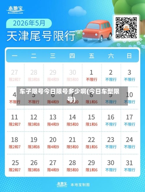 车子限号今日限号多少啊(今日车型限号)