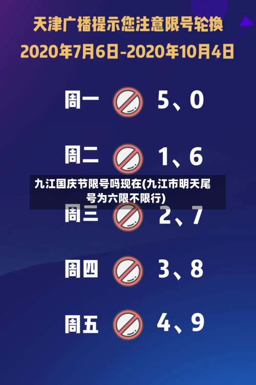 九江国庆节限号吗现在(九江市明天尾号为六限不限行)