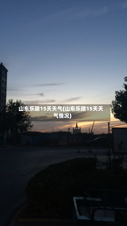 山东乐陵15天天气(山东乐陵15天天气情况)