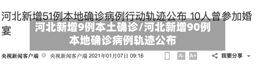 河北新增9例本土确诊/河北新增90例本地确诊病例轨迹公布