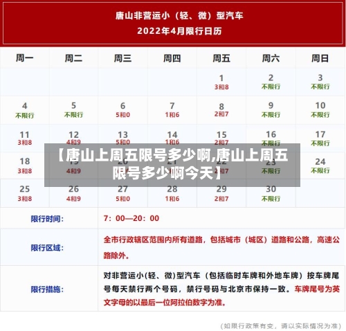 【唐山上周五限号多少啊,唐山上周五限号多少啊今天】