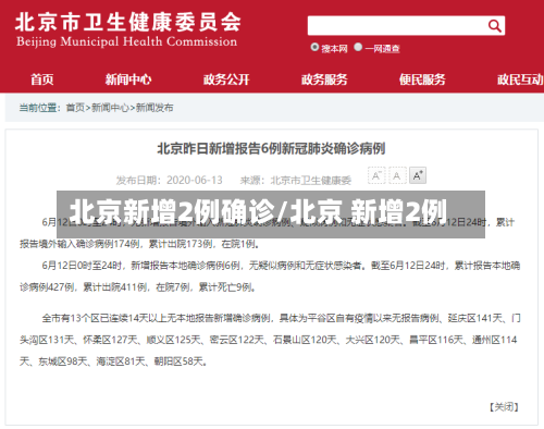 北京新增2例确诊/北京 新增2例