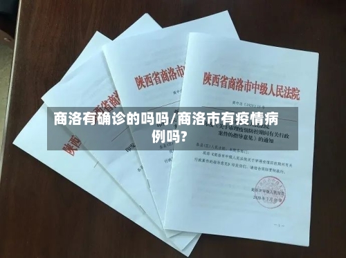 商洛有确诊的吗吗/商洛市有疫情病例吗?