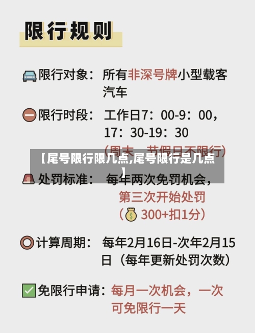 【尾号限行限几点,尾号限行是几点】