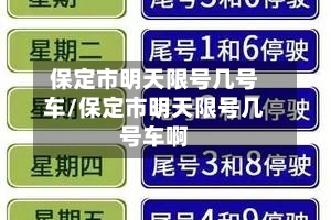 保定市明天限号几号车/保定市明天限号几号车啊