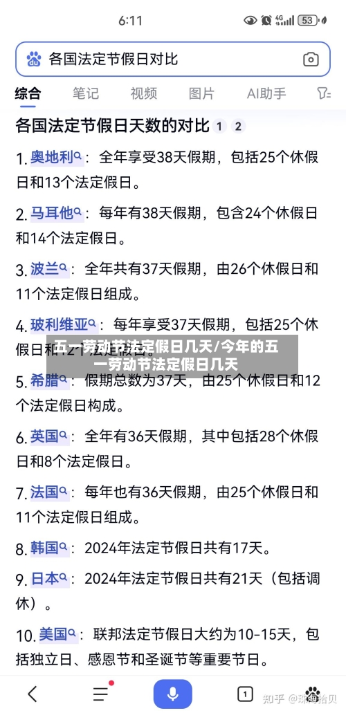五一劳动节法定假日几天/今年的五一劳动节法定假日几天