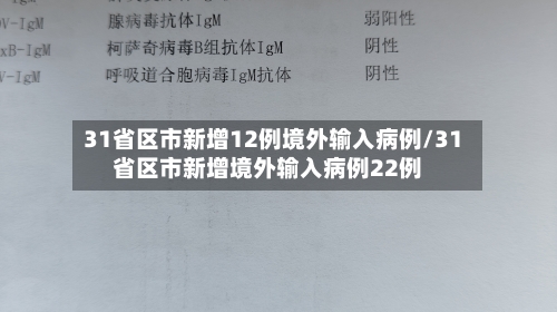 31省区市新增12例境外输入病例/31省区市新增境外输入病例22例