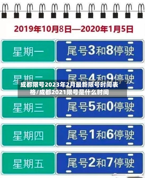 成都限号2023年2月最新限号时间表格/成都2021限号是什么时间