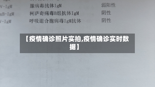【疫情确诊照片实拍,疫情确诊实时数据】