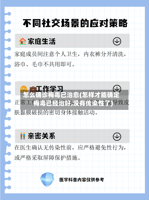 怎么确诊梅毒已治愈(怎样才能确定梅毒已经治好,没有传染性了)