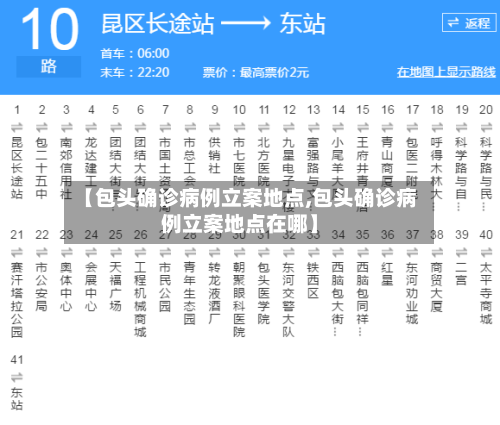 【包头确诊病例立案地点,包头确诊病例立案地点在哪】