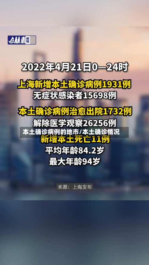 本土确诊病例的地市/本土确诊情况