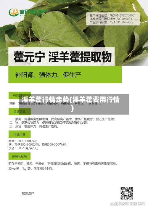 淫羊藿行情走势(淫羊藿费用行情)