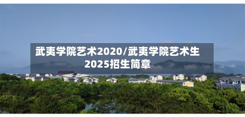 武夷学院艺术2020/武夷学院艺术生2025招生简章