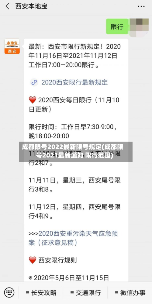 成都限号2022最新限号规定(成都限号2021最新通知 限行范围)