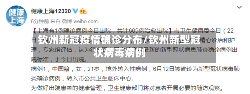 钦州新冠疫情确诊分布/钦州新型冠状病毒病例