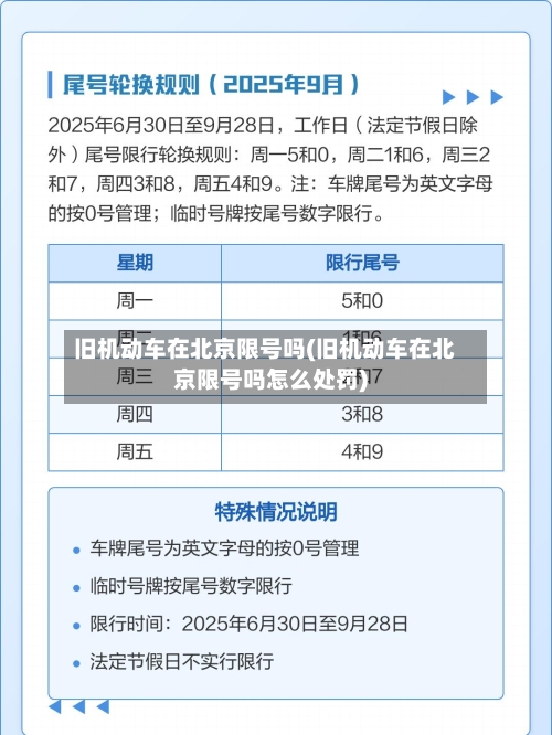 旧机动车在北京限号吗(旧机动车在北京限号吗怎么处罚)