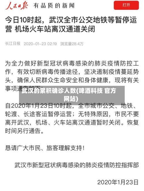 武汉的累积确诊人数(啤酒科技 官方网站)
