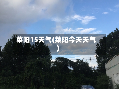 菜阳15天气(菜阳今天天气)