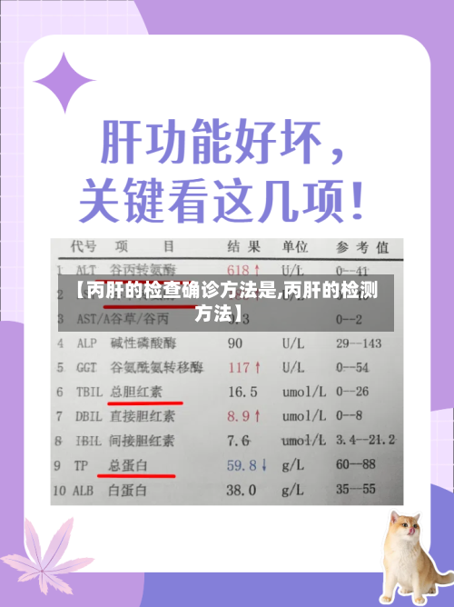 【丙肝的检查确诊方法是,丙肝的检测方法】