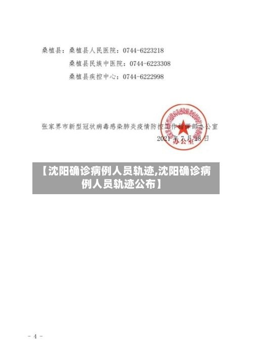 【沈阳确诊病例人员轨迹,沈阳确诊病例人员轨迹公布】