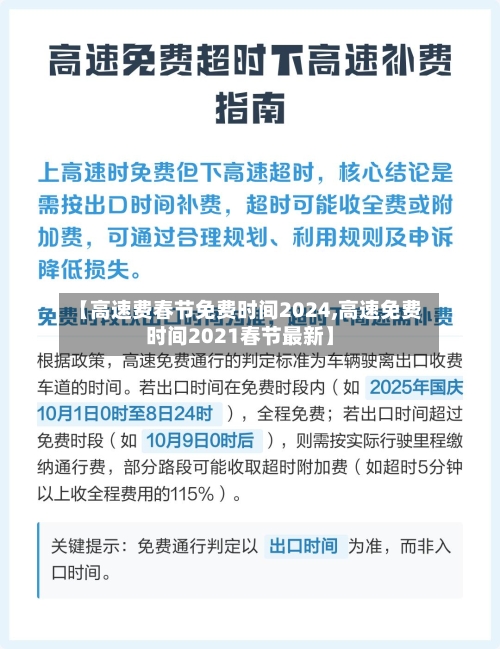【高速费春节免费时间2024,高速免费时间2021春节最新】
