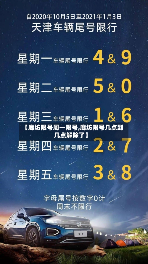 【廊坊限号周一限号,廊坊限号几点到几点解除了】