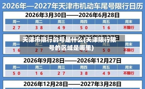 天津市限行的号是什么(天津限行限号的区域是哪里)