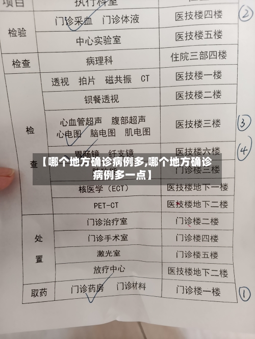 【哪个地方确诊病例多,哪个地方确诊病例多一点】