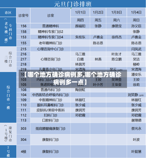 【哪个地方确诊病例多,哪个地方确诊病例多一点】