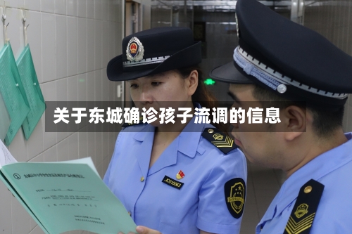 关于东城确诊孩子流调的信息