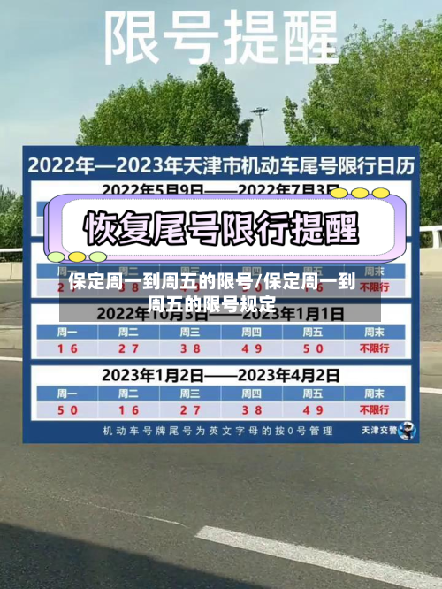 保定周一到周五的限号/保定周一到周五的限号规定