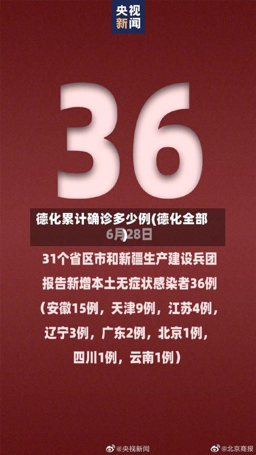 德化累计确诊多少例(德化全部)