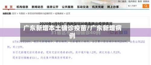 广东新增本土确诊疫苗/广东新增病例