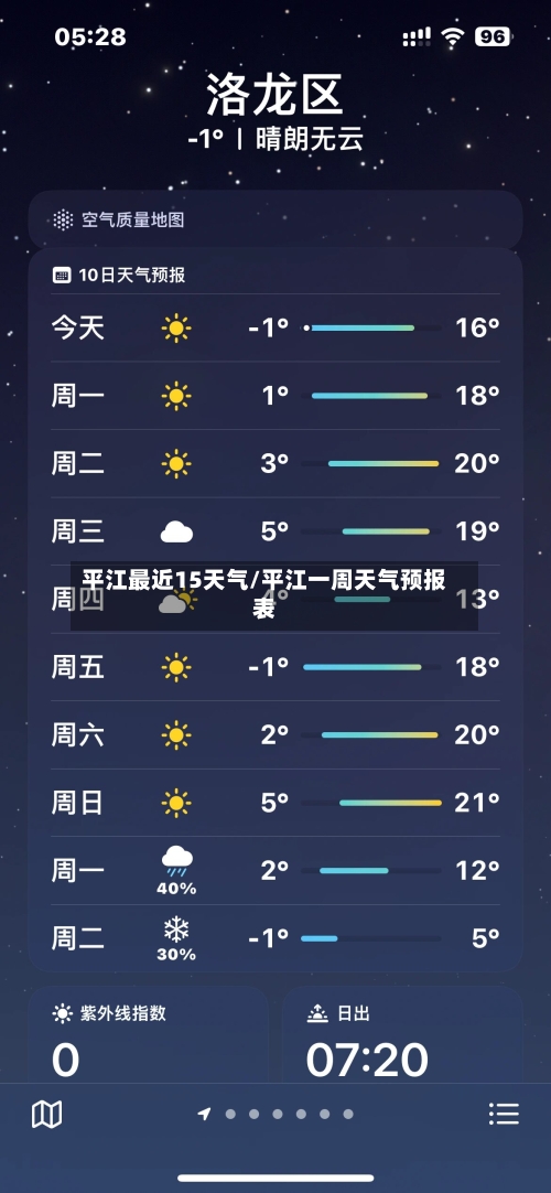 平江最近15天气/平江一周天气预报表
