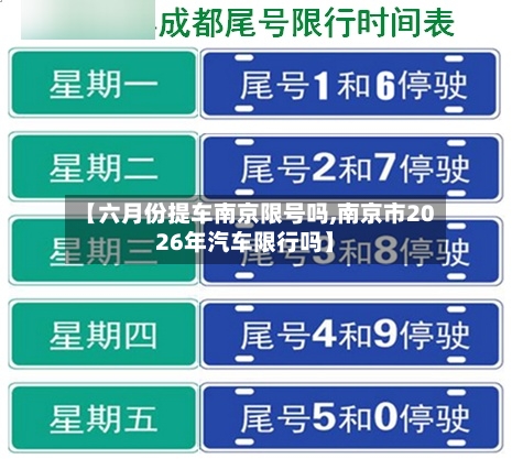 【六月份提车南京限号吗,南京市2026年汽车限行吗】