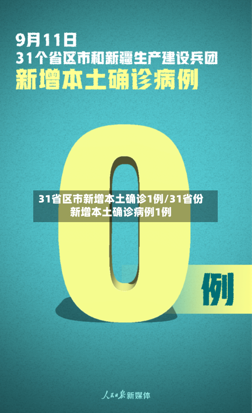 31省区市新增本土确诊1例/31省份新增本土确诊病例1例
