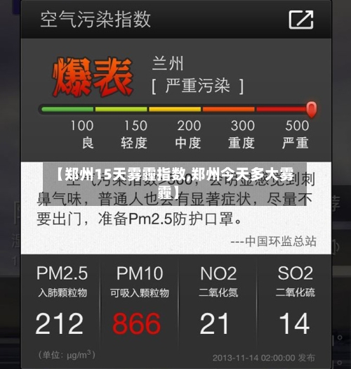 【郑州15天雾霾指数,郑州今天多大雾霾】