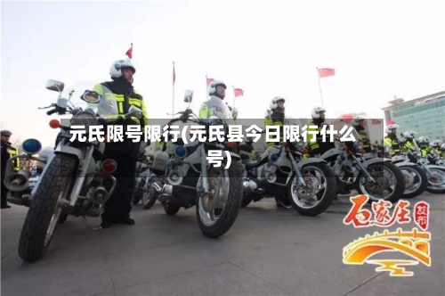 元氏限号限行(元氏县今日限行什么号)