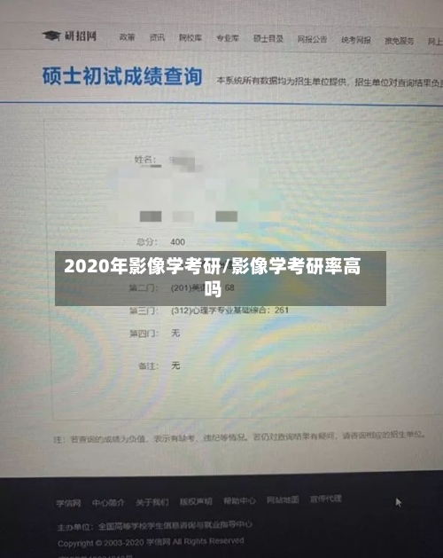 2020年影像学考研/影像学考研率高吗