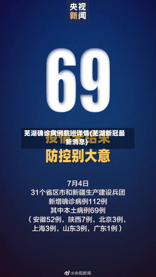 芜湖确诊病例航班详情(芜湖新冠最新消息)
