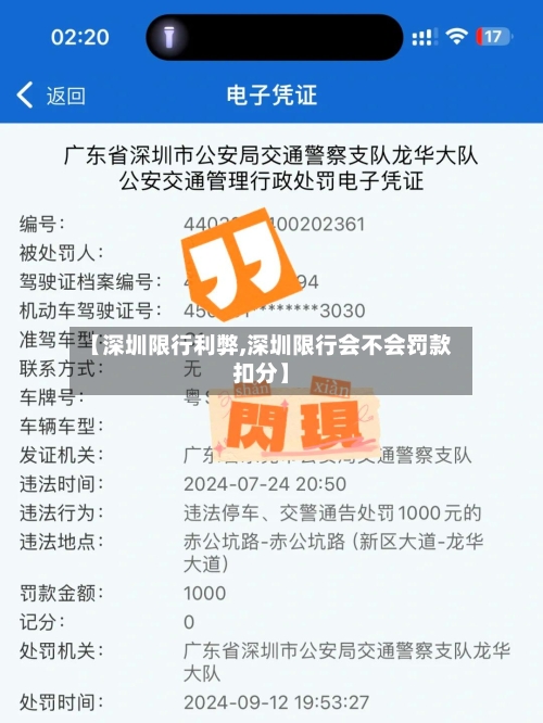 【深圳限行利弊,深圳限行会不会罚款扣分】