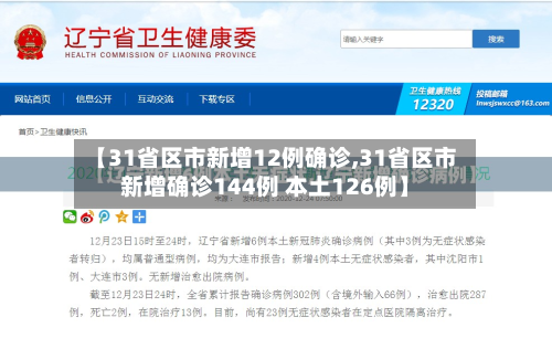 【31省区市新增12例确诊,31省区市新增确诊144例 本土126例】