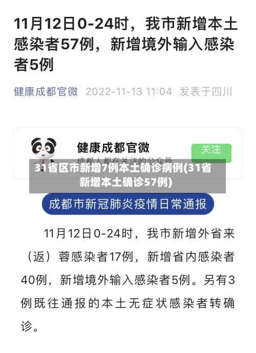 31省区市新增7例本土确诊病例(31省新增本土确诊57例)