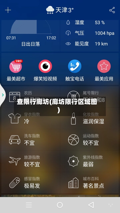 查限行廊坊(廊坊限行区域图)