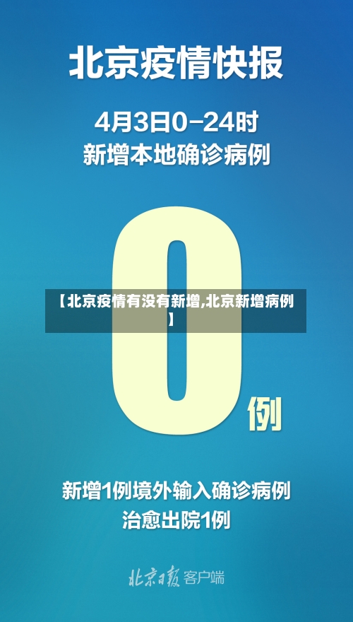 【北京疫情有没有新增,北京新增病例】
