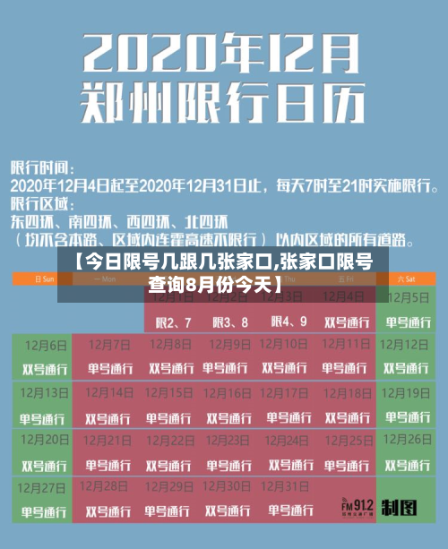 【今日限号几跟几张家口,张家口限号查询8月份今天】