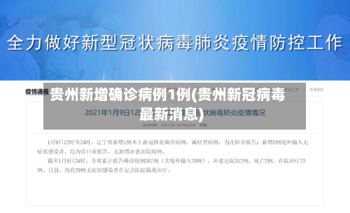 贵州新增确诊病例1例(贵州新冠病毒最新消息)